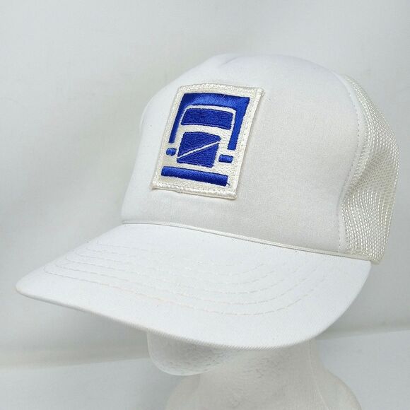 Vintage Volvo Trucker Patch Hat Cap Adjustable Snapback Trucking Racing Mesh